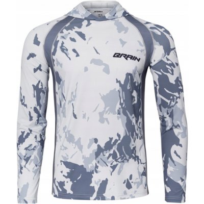 Mikina s kapucí brain jersey splash upf50+ šedá – Zbozi.Blesk.cz