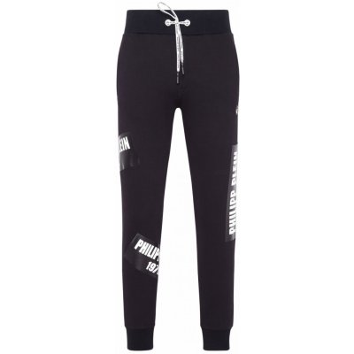 Philipp plein pánské streetwearové kalhoty MJT0890 černé