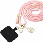 Guess Crossbody Popruh Cord 4G Charm Gold/Pink – Zboží Mobilmania
