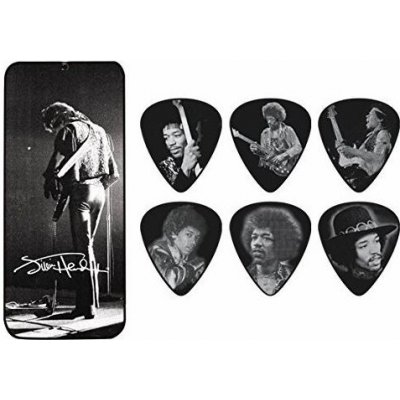 Dunlop JH-PT06M Jimi Hendrix Silver Pick Tin Medium