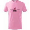 Dětské tričko 17km po Jizerkách Tričko dětské Růžová