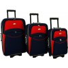 Cestovní kufr Rogal Standard sada červeno-modrá 35l, 65l, 100l