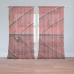 Sablio Záclony Červený list: 2ks 150x250cm – Hledejceny.cz