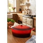 CS SOLINGEN Pekáč s poklicí litinový Xanten 36 x 22 cm červený CS-070052 – Hledejceny.cz