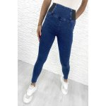 M.Sara Modré push up džíny S9383G-2 – Zboží Dáma