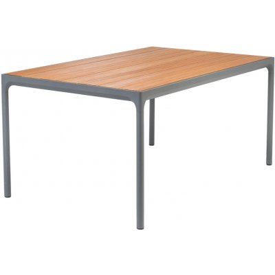 HOUE Four 160 x 90 cm Antracitový bambusový zahradní jídelní stůl – Hledejceny.cz