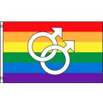 Duhová vlajka gay symbol 90x150 cm