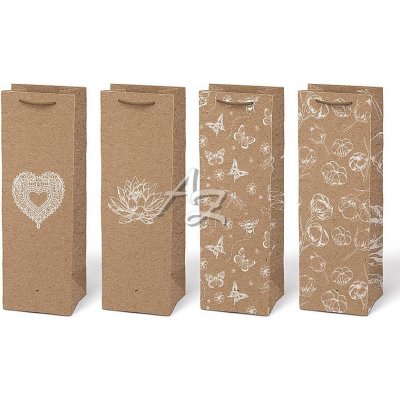MFP dárková taška na láhev 125x350x90mm T12 Kraft mix 77 – Hledejceny.cz