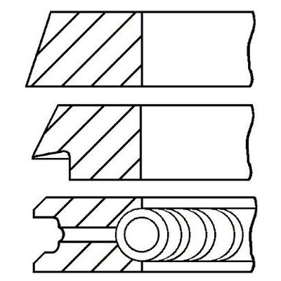 GOETZE ENGINE Sada pístních kroužků 08-701000-00 – Zboží Mobilmania