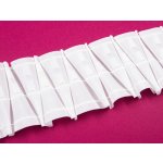 Řasící stuha RS-004 cik-cak bílá - šířka 10 cm - řasení 1:2,5 – Zboží Dáma