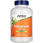 Now Foods Fenugreek Pískavice řecké seno 500 mg x 250 rostlinných kapslí – Hledejceny.cz
