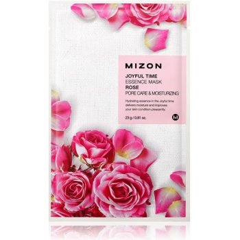 Mizon plátýnková 3D maska s výtažkem z růže pro suchou pleť Joyful Time Essence Mask Rose 23 g