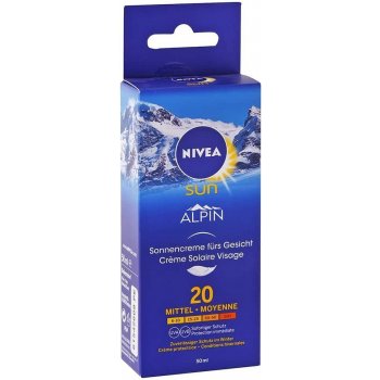 Nivea Sun Alpin pleťový opalovací krém SPF20 50 ml