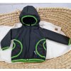 Dětská sportovní bunda Softshellová bunda Yháček zimní černá/zelená
