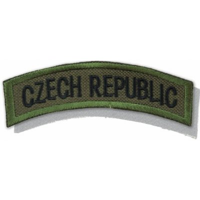 Nášivka: CZECH REPUBLIC [oblouková] [ssz] olivová | černá – Zboží Dáma
