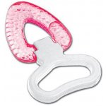 Farlin Kousátko chladivé s rukojetí šipka růžová – Zboží Mobilmania