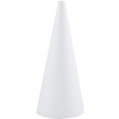Luma Kužel polystyrenový 250 mm bílá 1 ks – Zboží Mobilmania