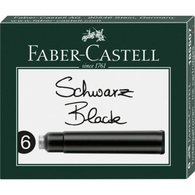 Faber-Castell Inkoustové bombičky černé 0025/1855070 6 ks – Zboží Dáma