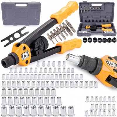 Powermat Ruční pákové nýtovací kleště nýtovačka + nýty M3-M12 – Zbozi.Blesk.cz