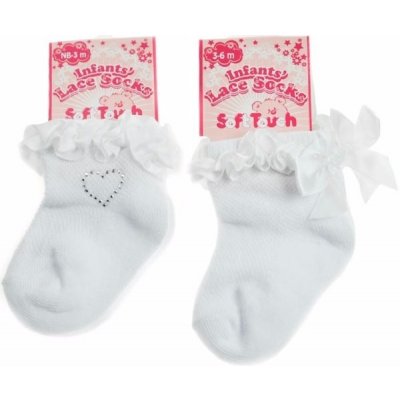 Soft Touch kojenecké bavlněné ponožky s volánkem