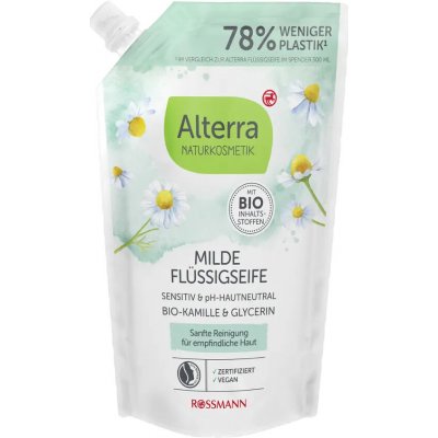 Alterra Naturkosmetik Tekuté mýdlo s BIO heřmánkem náhradní náplň 500 ml – Hledejceny.cz