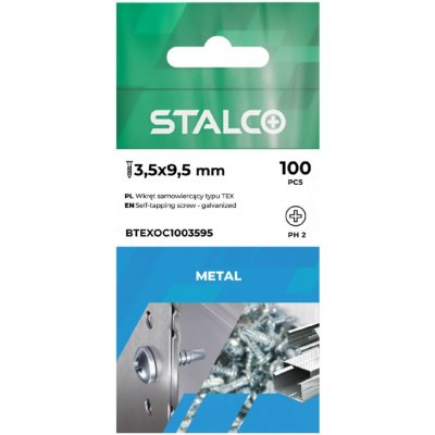Vrut samovrtný, typu TEX, 3,5 x 9,5 mm, STALCO, bal.200 ks – Hledejceny.cz
