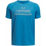 Under Armour UA Tech Split Wordmark SS tm. modrá – Sleviste.cz