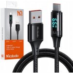 Mcdodo CA-1080 USB na USB-C s displejem, 66W, 6A, 1,2m, černý – Zboží Živě