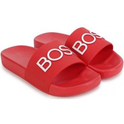 Boss Dětské pantofle J29325 červená