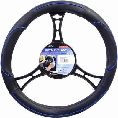 Compass Univerzální potah volantu Wave 37 - 39 cm černo / červený - | Zboží Auto