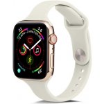 PROTEMIO THIN Silikonový řemínek Apple Watch 8/7 41mm / 6 / SE / 5 / 4 40mm / 3 / 2 / 1 38mm CREA MY WHITE 54977 – Zbozi.Blesk.cz