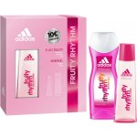 Adidas Fruity Rhythm Woman EDT 75 ml + sprchový gel 250 ml dárková sada – Zboží Mobilmania