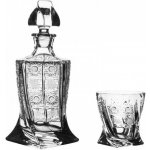 Crystalite Bohemia Set na whisky Quadro 6+1 340 ml – Zboží Dáma