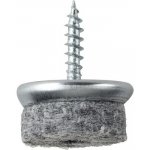 Walteco Filcový kluzák s vrutem, průměr 20mm, šedý, 4ks , 84989 – Sleviste.cz