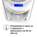 Baby Brezza Elektrický ohřívač lahví s LCD displejem bílý – Zboží Mobilmania