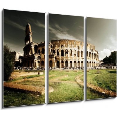 Obraz 3D třídílný - 105 x 70 cm - Colosseum in Rome, Italy Koloseum v Římě, Itálie – Zbozi.Blesk.cz