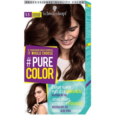 Schwarzkopf Pure Color barva na vlasy Zlatá Čokoláda 5.5, 60 ml od 97 Kč -  Heureka.cz