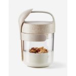 Lékué svačinový box se lžičkou Jar To Go Organic 400 ml krémová – Zboží Dáma