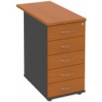 Hobis K 35 C P 80 5 zásuvek podél 80 cm třešeň – Hledejceny.cz