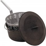 Camp Chef Litinový hrnec 30 cm s poklicí a košem – Sleviste.cz
