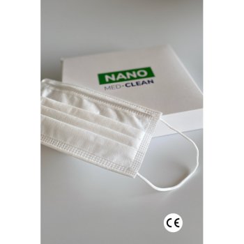Nano Med.Clean zdravotnická rouška maska B03/bílá 10x