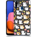 Pouzdro ACOVER Samsung Galaxy A20s s motivem Little cats