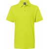 Dětské tričko James & Nicholson Dětská polokošile classic Polo junior Žlutá acid