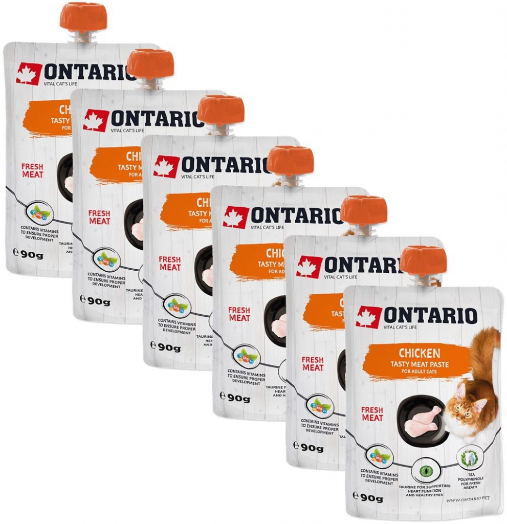 Ontario Cat chicken tasty meat paste 6 x 90 g