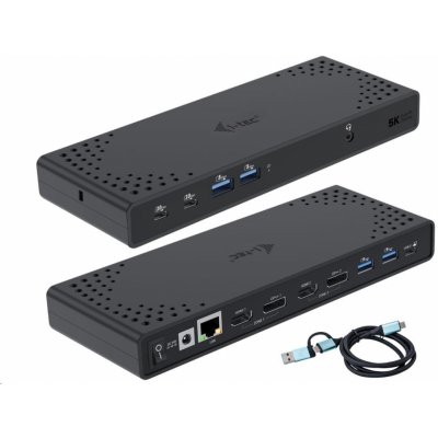 i-Tec USB 3.0 / USB-C / Thunderbolt Dual Display Docking Station PD 100W CADUA4KDOCKPDL2 – Hledejceny.cz