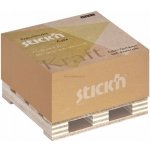 Samolepicí bloček Stick'n by HOPAX Kraft na paletce, 76 x 76 mm, 400 lístků, hnědý – Hledejceny.cz