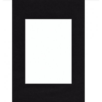 HAMA pasparta 50x70cm pro fotografii 30x45cm, černá, šikmý bílý řez – Zboží Mobilmania