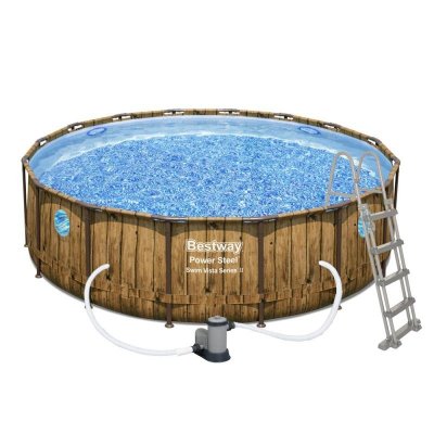 Bestway Power Steel Wood Swim Vista 4,88 x 1,22 m 56725 – Zbozi.Blesk.cz