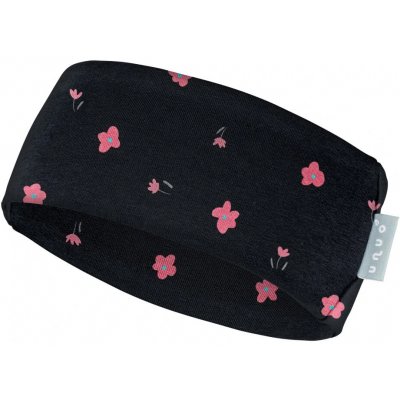 Unuo Čelenka fleecová s květinami - černá – Hledejceny.cz