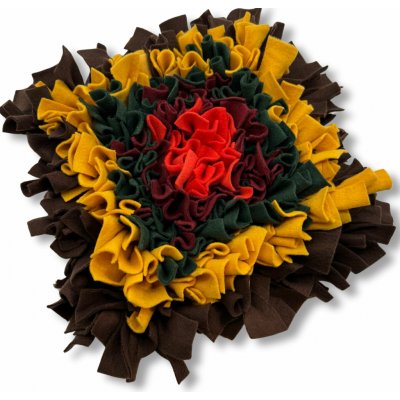 Čmuchacíkoberečky.cz Čmuchací kobereček extra hustý BAREVNÝ TERČ 2 30 x 30 cm – Sleviste.cz